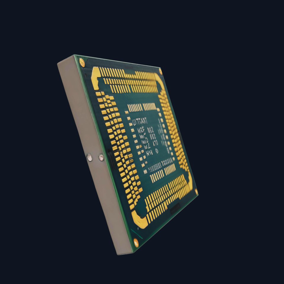 Golden Processor Chip model pack
